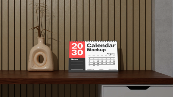 Photo of Calendar Mockup – Videohive 62399790