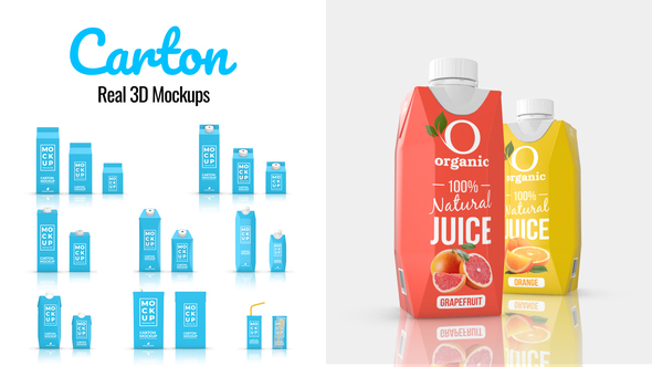Photo of Realistic Beverage Carton 3D Mockups for After Effects – Videohive 45490991