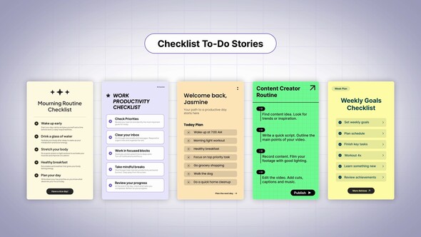 Photo of Checklist To-Do Stories – Videohive 62424878