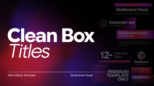 Photo of Clean Box Titles – Videohive 62494706