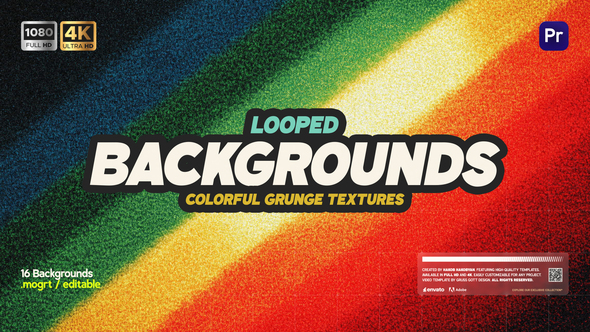 Photo of Colorful Grunge Texture Backgrounds – Videohive 62571504