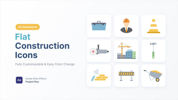 Photo of Construction Icons – Videohive 62426467
