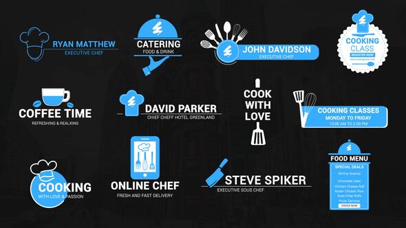 Photo of Cooking & Chef Titles – Videohive 62573541