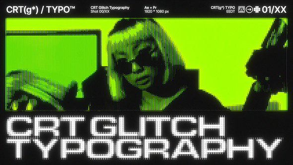 Photo of CRT Glitch Typography – Videohive 62562563