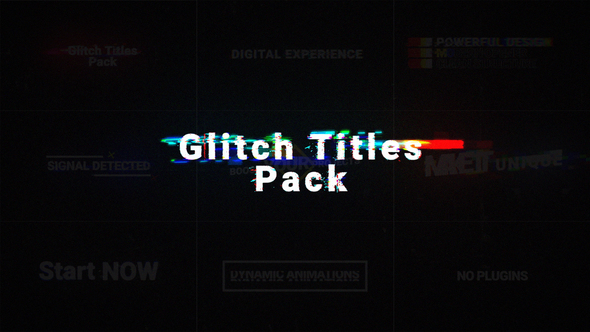 Photo of Digital Glitch Titles Pack – Videohive 62577223