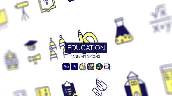 Photo of Education Animated Icons – School Learning Motion Icons Animation Pack – Videohive 44951030