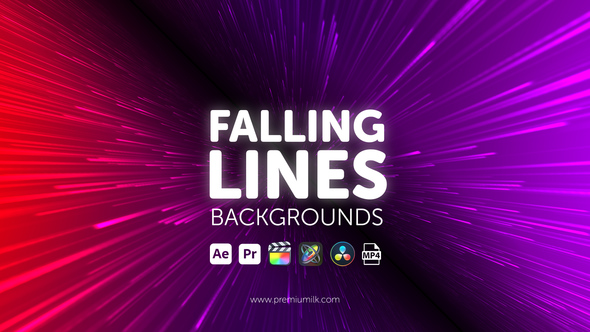 Photo of Falling Lines Backgrounds – Dynamic Vertical Lines Motion Background Pack – Videohive 45103779