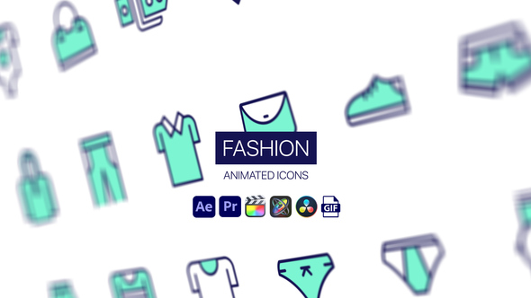 Photo of Fashion Animated Icons – Style Clothing Motion Icons Animation Pack – Videohive 44951068