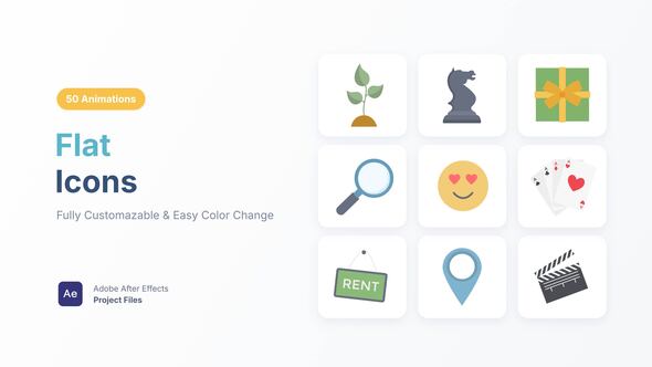 Photo of Flat Icons – Videohive 62471308