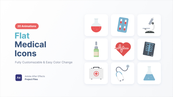 Photo of Flat Health Icons – Videohive 62384560