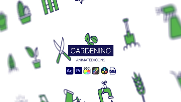 Photo of Gardening Animated Icons – Nature Gardening Motion Icons Animation Pack – Videohive 44951466