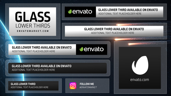 Photo of Glass Lower Thirds – Glass Style Lower Third Motion Titles Pack – Videohive 42840274