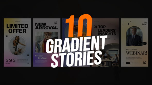 Photo of Gradient Stories – Videohive 62472039