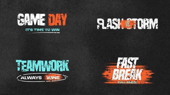Photo of Grunge Sport Titles – Videohive 62582490