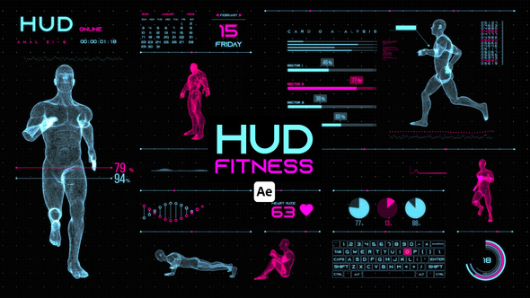 Photo of HUD Fitness for After Effects – Sports Fitness Data HUD Motion Graphics Pack – Videohive 44657728