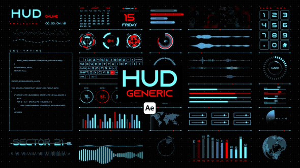 Photo of HUD Generic for After Effects – Futuristic HUD Interface Motion Graphics Pack – Videohive 44657059
