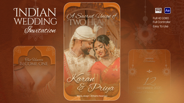 Photo of Indian Wedding Invitation – Videohive 62540225