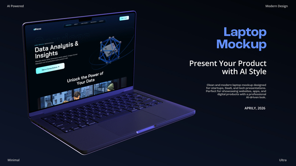Photo of Laptop Mockup | AI Website Presentation – Videohive 62557070