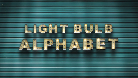 Photo of Light Bulb Alphabet – Videohive 62506505