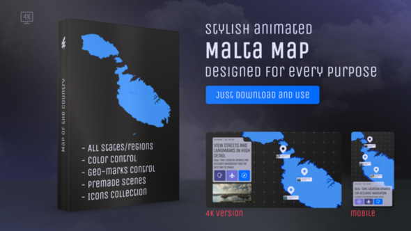 Photo of Malta Map – Republic of Malta Map Kit – Videohive 62527601