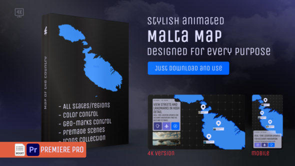 Photo of Malta Map – Republic of Malta MOGRT Kit – Videohive 62583329