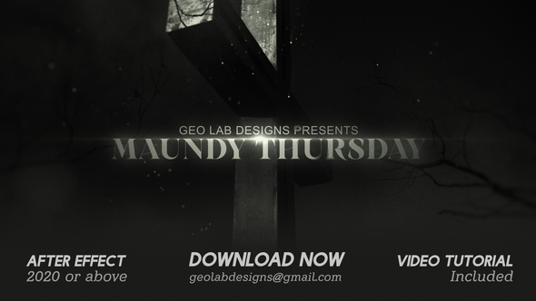 Photo of Maundy Thursday Titles – Videohive 62560070