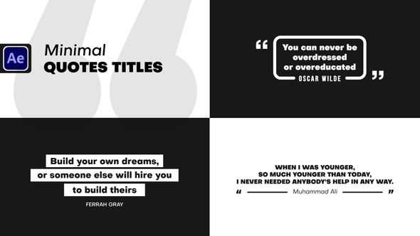 Photo of Minimal Quotes Titles – Videohive 62516743