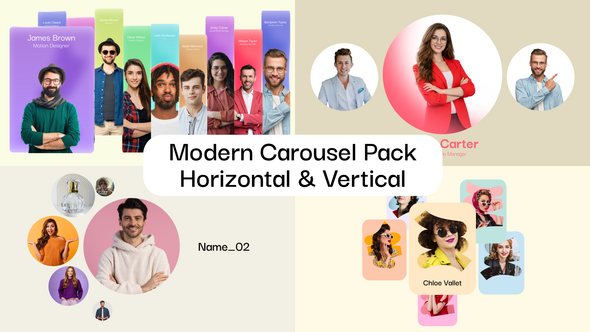 Photo of Modern Carousel Pack | Horizontal & Vertical – Videohive 62560526