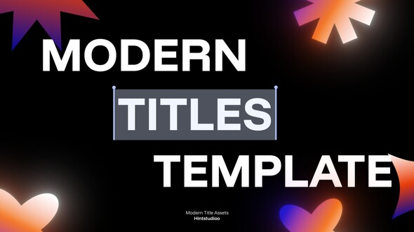 Photo of Modern Title – MOGRT – Videohive 62571573