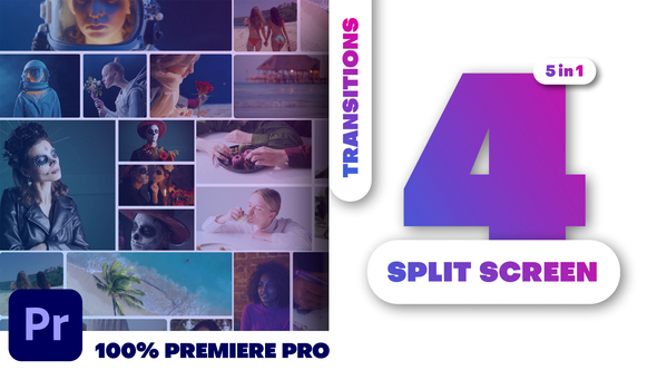 Photo of Multiscreen Transitions | 4 Split Screen – Videohive 62487318