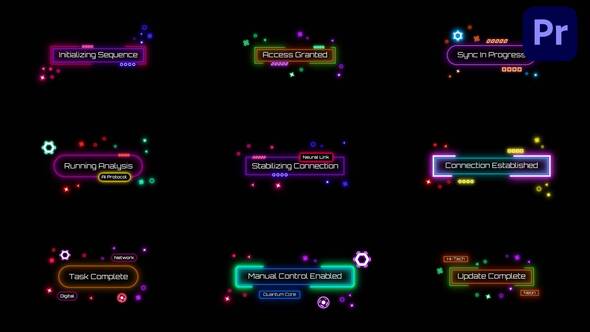 Photo of Neon Cyber HUD Titles & Lower Thirds MOGRT – Videohive 62580164