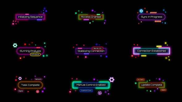 Photo of Neon Cyber HUD Titles & Lower Thirds – Videohive 62525154