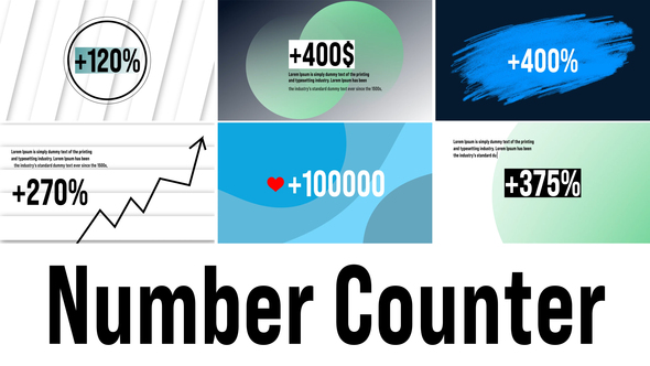 Photo of Number Counter Titles – Videohive 62581271