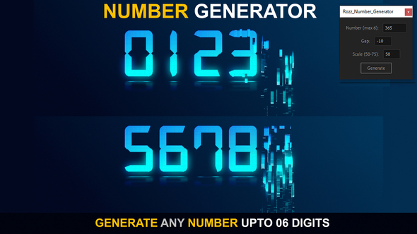 Photo of Number Generator Glitch Digits – Videohive 62463235