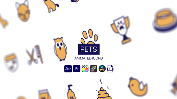 Photo of Pets Animated Icons – Cute Animals Motion Icons Animation Pack – Videohive 44952066