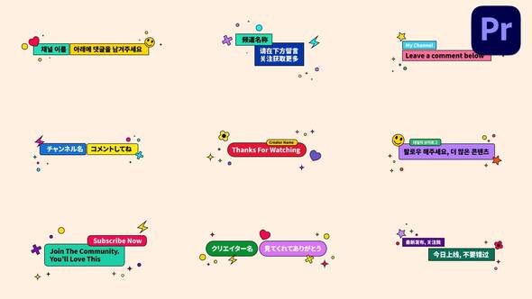 Photo of Pop Multilingual Lower Thirds Pack MOGRT – Videohive 62579920