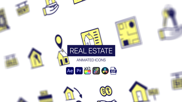 Photo of Real Estate Animated Icons – Property Motion Icons Animation Pack – Videohive 44952072