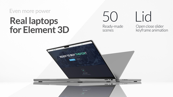 Photo of Photorealistic Laptop Mockups for After Effects and Element 3D – Videohive 41747889