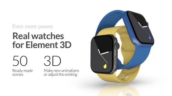 Photo of Photorealistic Smartwatch Mockups for After Effects and Element 3D – Videohive 41879182