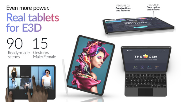 Photo of Photorealistic Tablet Mockup Pack for Element 3D – Videohive 41186169
