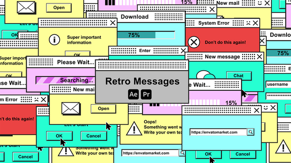 Photo of Retro Messages – Vintage Chat Interface Animation Template – Videohive 45981167