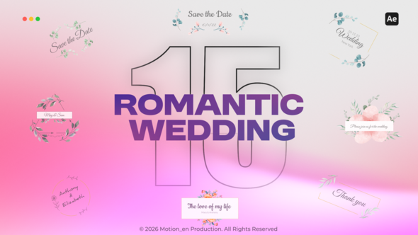 Photo of Romantic Wedding Titles – Videohive 62457559