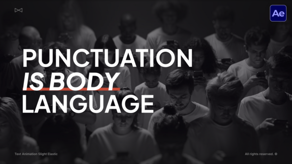 Photo of Text Animation Slight Elastic  AE – Videohive 62471227