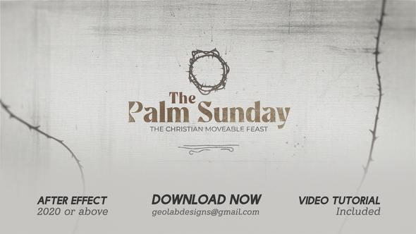 Photo of The Palm Sunday Titles – Videohive 62471053