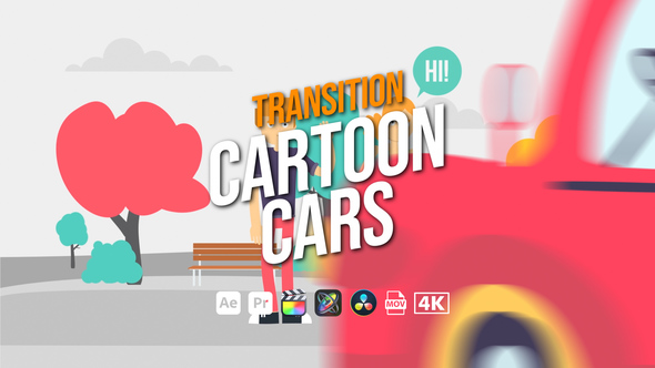 Photo of Transition Cartoon Cars – Animated Vehicle Transition Effects Pack – Videohive 45549377