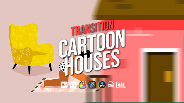 Photo of Transition Cartoon Houses – Animated House Scene Transition Pack – Videohive 45551359