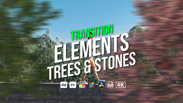 Photo of Transition Elements Trees Stones – Nature Scene Motion Elements Pack – Videohive 45403706