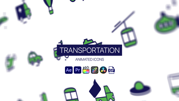 Photo of Transportation Animated Icons – Transport Motion Icons Animation Pack – Videohive 44952216