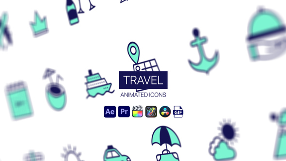 Photo of Travel Animated Icons – Tourism Motion Icons Animated Pack – Videohive 44952237