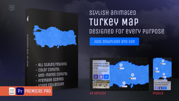 Photo of Turkey Map – Republic of Turkey MOGRT Kit – Videohive 62575224